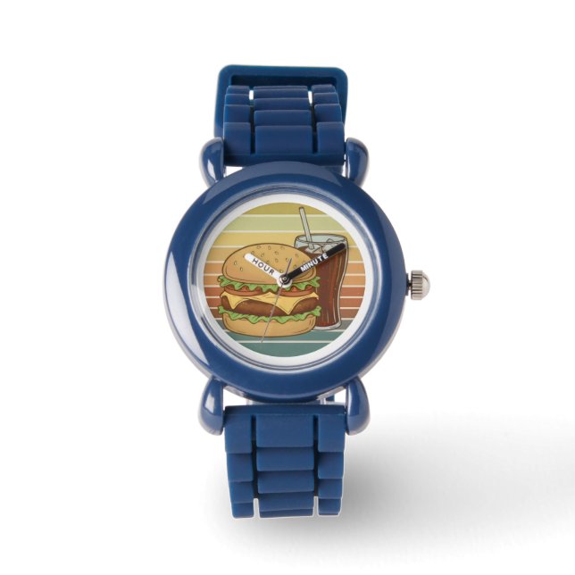 Montre Cheeseburger rétro. (Recto)
