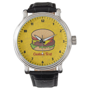 Montre Cheeseburger Wrist Watch
