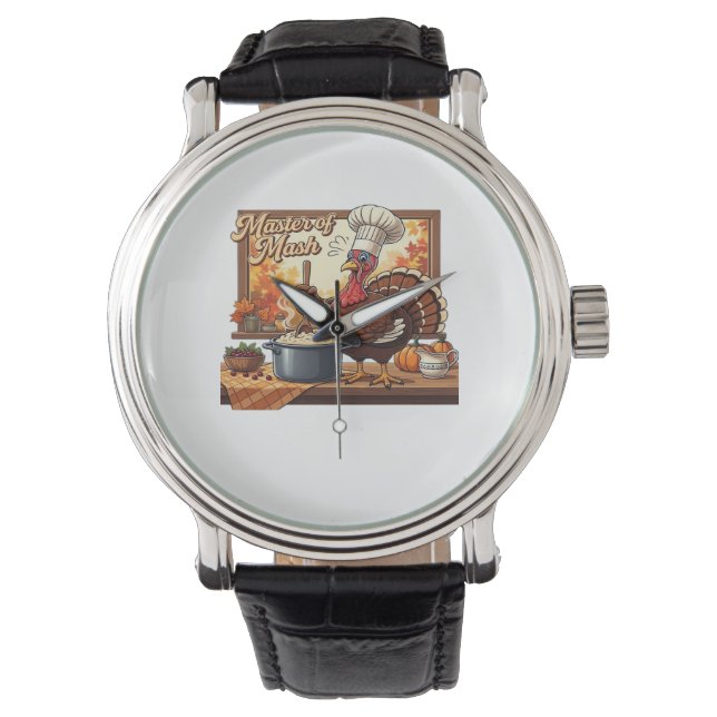 Montre Chef rétro Turquie Thanksgiving classique T-shirt (devant)