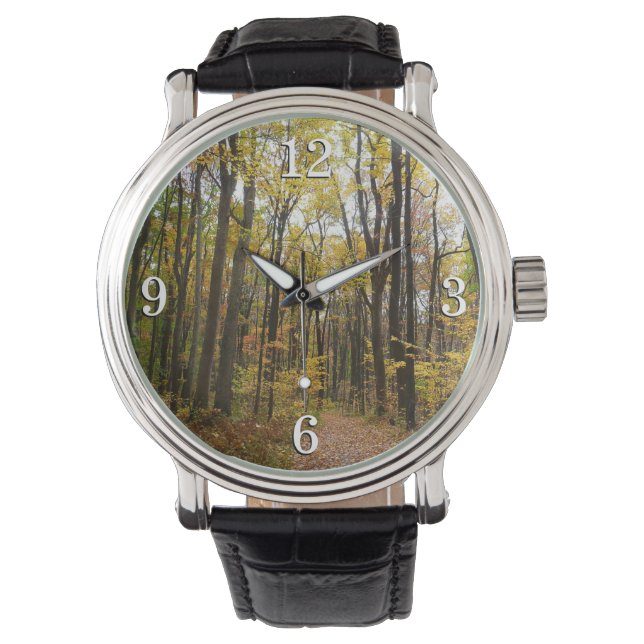 Montre Chemin d'automne et Feuilles d'or au parc Laurel H (devant)