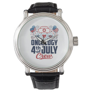 Montre Chemio 4 juillet Équipage Médical T-shirt patrioti