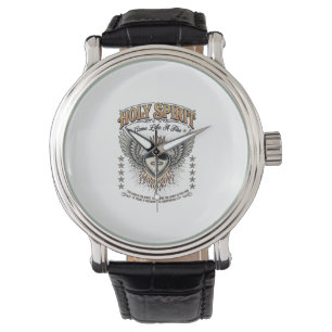 Montre Chemise à cœur ailé gravure vintage Saint-Esprit_1