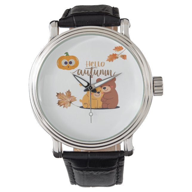 Montre Chemise Automne, Chemise Thanksgiving, Pumpki Auto (devant)