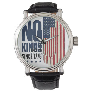 Montre Chemise de conception de drapeau patriotique sans