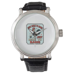 Montre Chemise de conception de gravure vintage de coq dr