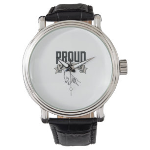 Montre Chemise de conception de gravure vintage de papa c