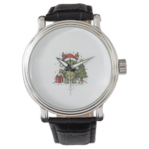 Montre Chemise de conception de tortue de Noël mignonne g