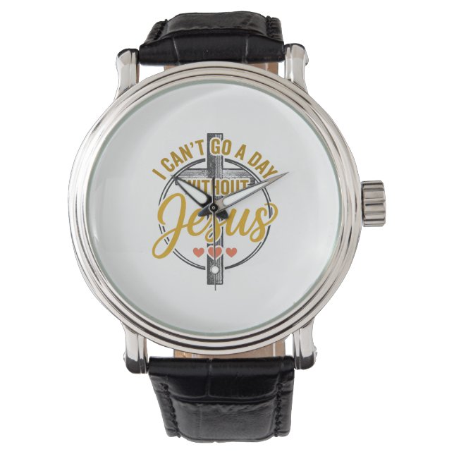Montre Chemise de conception de typographie chrétienne Jé (devant)