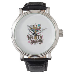 Montre Chemise de fête avec gravure vintage pour annivers