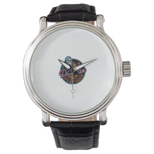 Montre Chemise de gravure vintage de squelette de taxe de