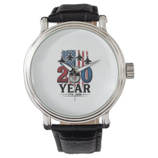 Montre Chemise de gravure vintage jet patriotique 250 ans