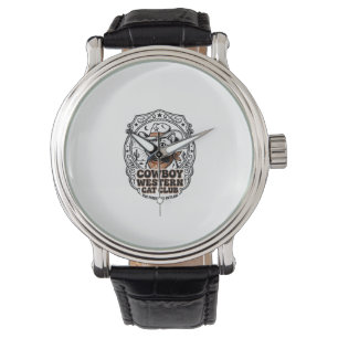 Montre Chemise de l'amant de chat occidental Cowboy - Nou