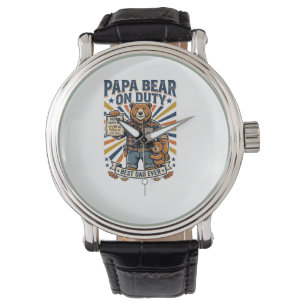 Montre Chemise de papa ours en service pour la fête des p