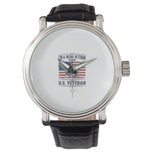 Montre Chemise de vétéran patriotique aigle gravure vinta