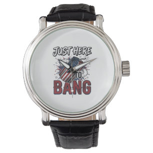 Montre Chemise drôle patriotique pétard vintage 4 juillet