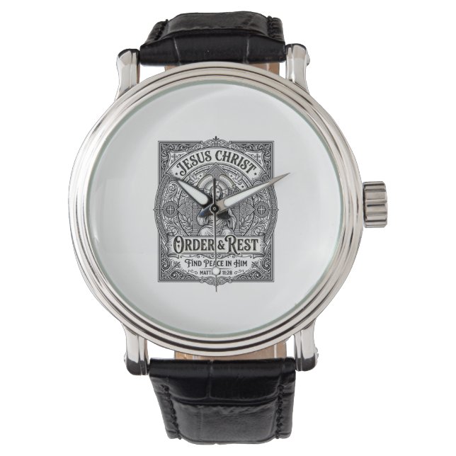 Montre Chemise graphique chrétienne Jésus Débarrasse Mais (devant)