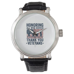 Montre Chemise Honorer tous ceux qui ont servi Merci aux