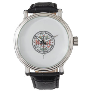 Montre Chemise médicale florale vintage pour l'appréciati