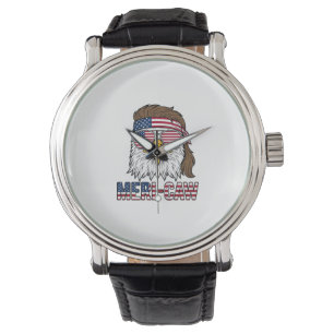 Montre Chemise Meri-Caw Aigle Patriotique Gravure Vintage