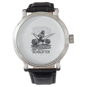 Montre Chemise Vectorielle Vintage Jésus Ultimate Deadlif