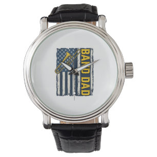 Montre Chemise vintage drapeau américain trombone papa de