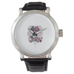 Montre Chemise vintage feux d'artifice patriotique du 4 j