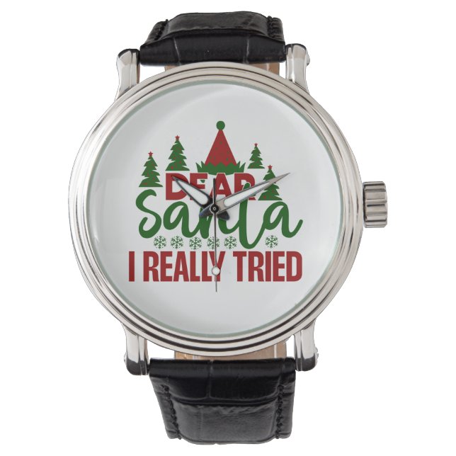 Montre Cher Père Noël – Noël drôle (devant)