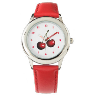 Montre Cherry Watch couleur rouge