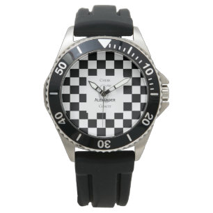 Montre Chess Lover Nom personnalisé Première surveillance