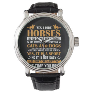Montre Cheval Art Oui I Ride Chevaux