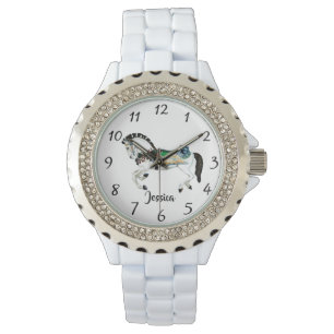 Montre Cheval assez blanc de carrousel