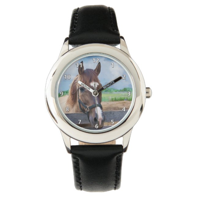 Montre Cheval Brown avec Halter (devant)