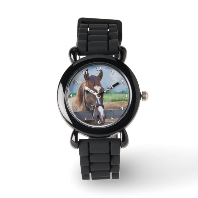 Montre Cheval Brown avec Halter (Recto)