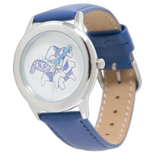 Montre Cheval Dala Bleu
