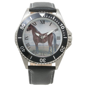 Montre Cheval d'Arabie Noire