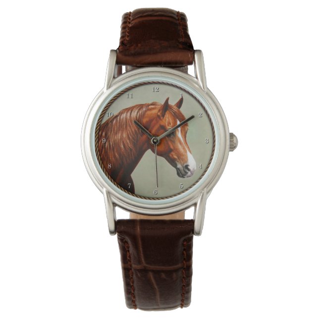 Montre Cheval de châtaignes Morgan (devant)