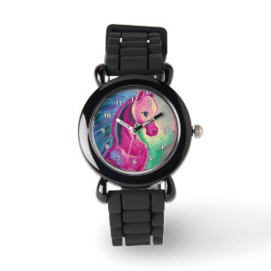 Montre Cheval de couleurs lumineuses
