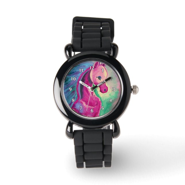Montre Cheval De Couleurs Lumineuses (Recto)