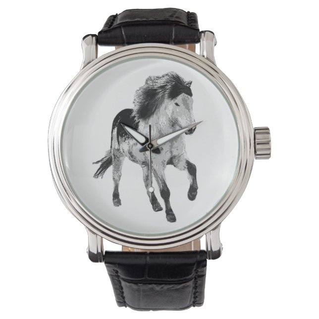 Montre Cheval islandais en mouvement (devant)
