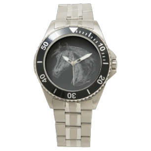 Montre Cheval : Noir