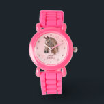 Montre Cheval portrait poney filles regarder les enfants<br><div class="desc">Portrait de cheval cowgirl équestre nom personnalisé enfants montre,  cheval amoureux cadeau,  cadeau pour les filles</div>