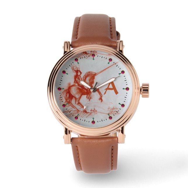 Montre CHEVALIER FLORENTINE SUR HORSEBACK monogramme (Recto)