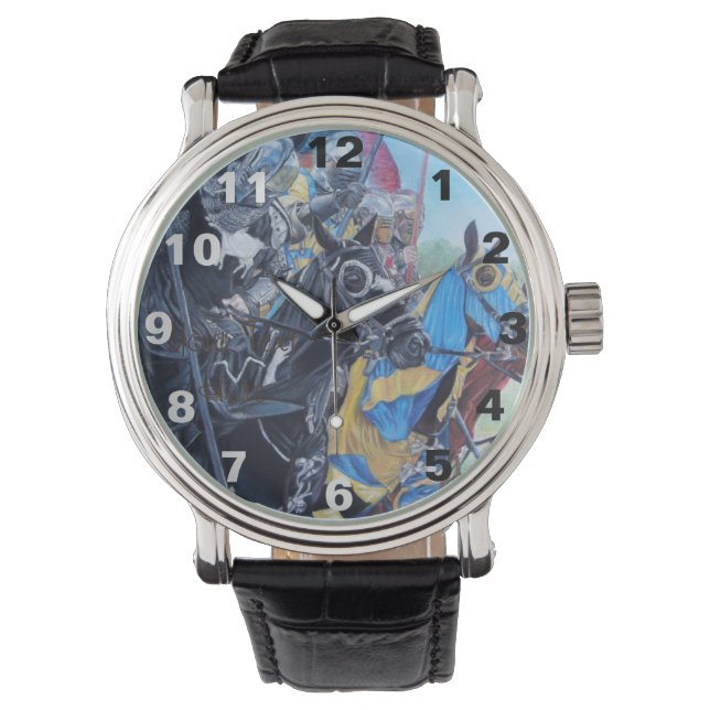 Montre chevaliers médiévaux historiques jouant sur les ch (devant)