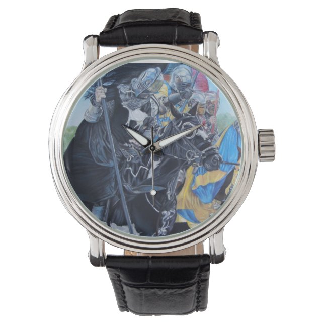 Montre chevaliers médiévaux historiques jouant sur les ch (devant)