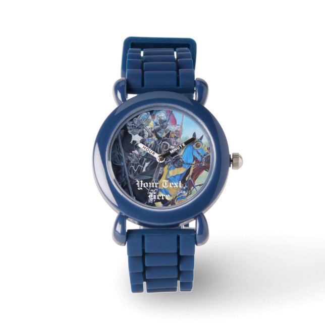 Montre chevaliers médiévaux jouant sur l'art historique d (Recto)