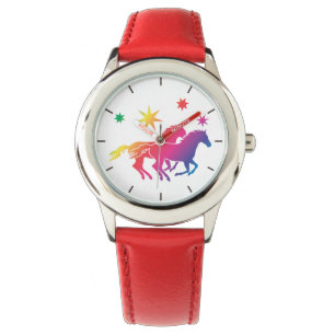 Montre Chevaux arc-en-ciel