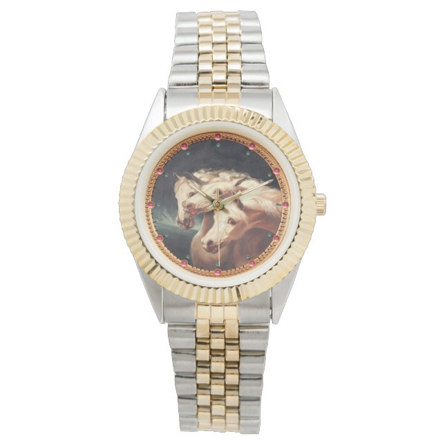 Montre Chevaux blancs arabes du Pharaon (devant)