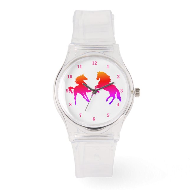Montre Chevaux colorés - Beau (Recto)
