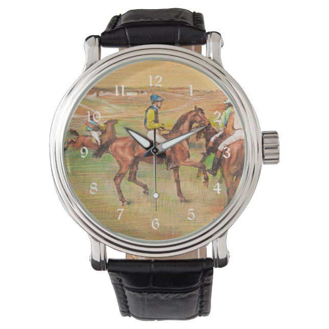 Montre Chevaux de course, célèbre peinture d'Edgar Degas (devant)