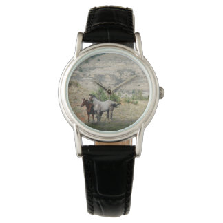 Montre Chevaux sauvages du parc national de Theodore Roos